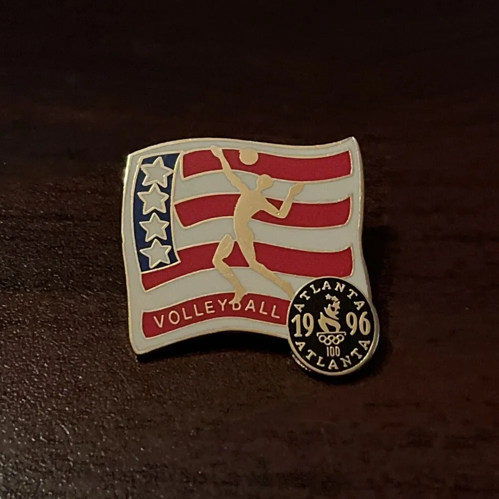 1996‎ Atlanta Olympics Team USA Volleyball Event Lapel Hat Pin